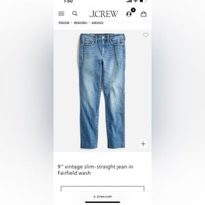J.Crew Size 29 Vintage Slim - Straight jeans